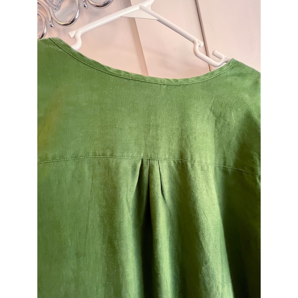 J. Jill 100% Linen Pullover Tunic/Shift Dress with 3/4 Length Sleeves - Picture 3 of 13